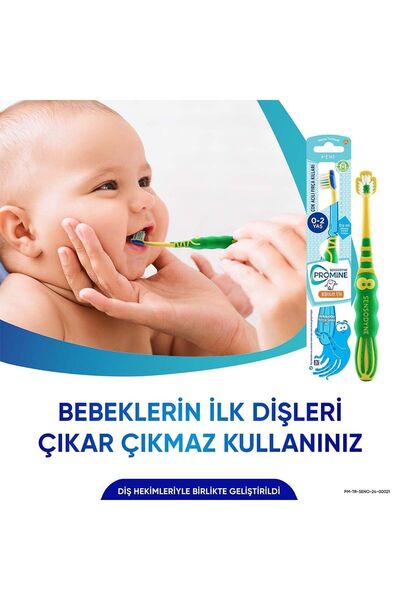 Sensodyne Promine 0-2 Yaş Bebekler İçin Ahtapot Karakterli Diş Fırçası Ekstra Yumuşak x 2 Adet
