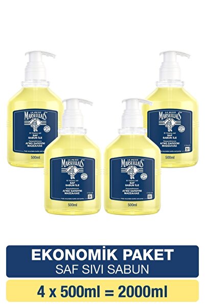 Le Petit Marseillais Saf Sıvı Sabun 500 ml X4 Ekonomik Paket