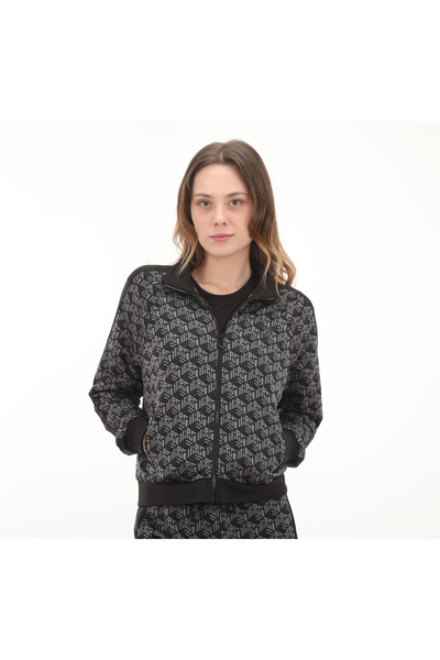 Puma 625601-01 Puma T7 Aop Track Jacket Kadın Ceket Siyah