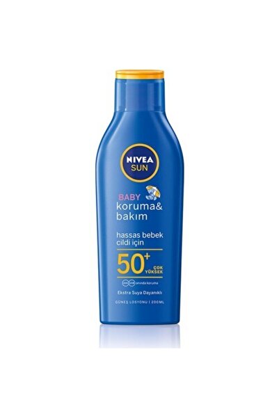 NIVEA Sun Bebek Bakım Yapan Güneş Losyonu Gkf 50+ 200 Ml