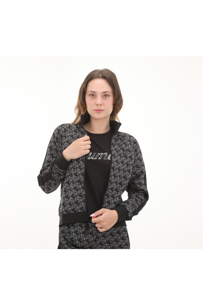 Puma 625601-01 Puma T7 Aop Track Jacket Kadın Ceket Siyah