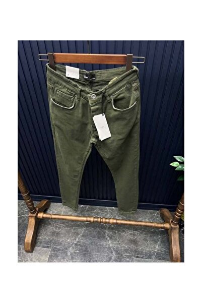 More Black Khaki Skinny Fit Men's Jeans Trousers - Energyie Denim, Lycra