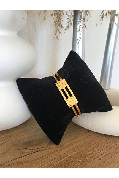 stainles steel Üçlü Çelik Kaburga Kelepçe Bileklik Bilezik Kararmaz Paslanmaz