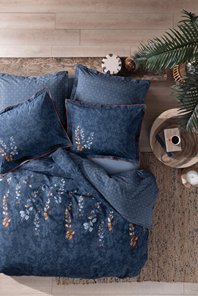 Yataş Petal Tek Kişilik Ranforce Nevresim Takımı - Lacivert