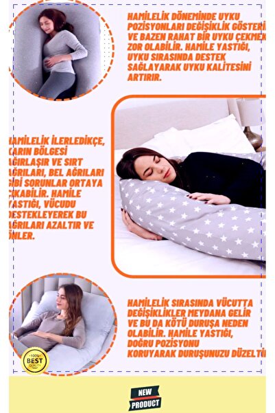 OMZ Luxury Jumbo Size Maternity Pillow - Full Body Support
