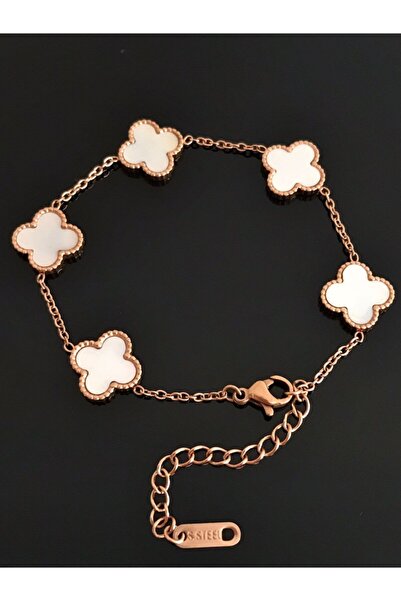 Opia JEWELRY Mother of Pearl Stone Clover Bracelet