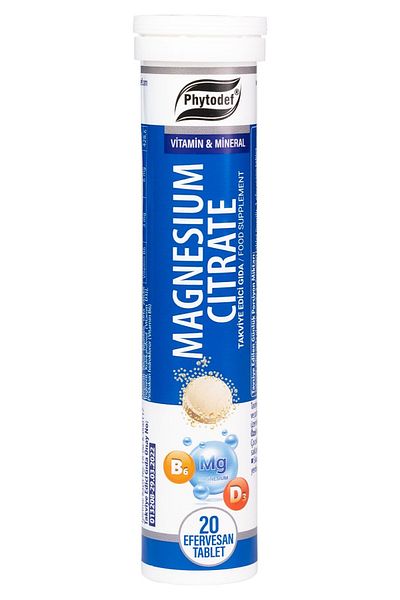 Phytodef Magnesium Citrate Effervescent Tablet - 20 Pieces (Magnesium Citrate)