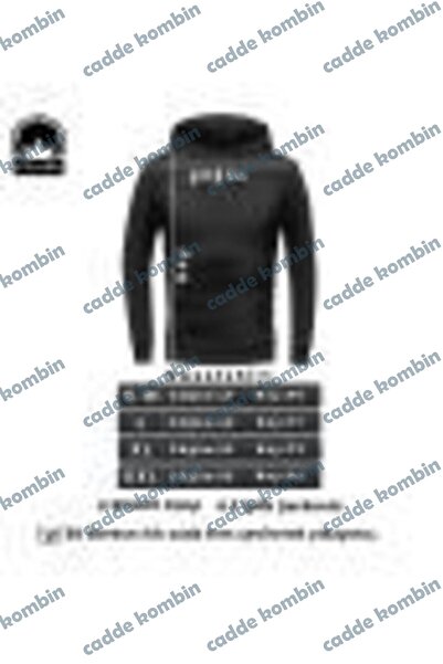 caddekombin Jujutsu Kaisen Unisex Μαύρο κουκούλα με στάμπα στο μπροστινό μέρος