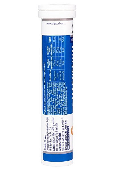 Phytodef Magnesium Citrate Effervescent Tablet - 20 Pieces X 3 Pieces (Magnesium Citrate)