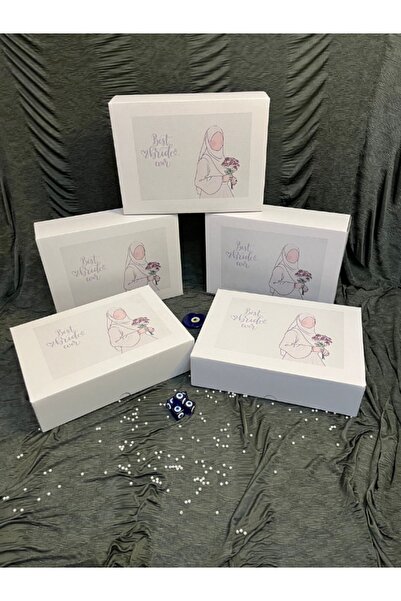 giftpuffy 5'Lİ SÖZ NİŞAN DÜĞÜN GELİN DAMAT ÇEYİZ KUTUSU