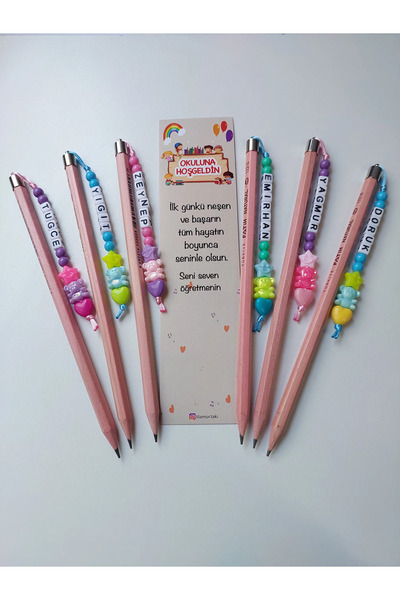 Lilamor 2 Adet Okuluna Hoş Geldin,Sınıfına Hoş Geldin isimli Kalem Başlığı ve...