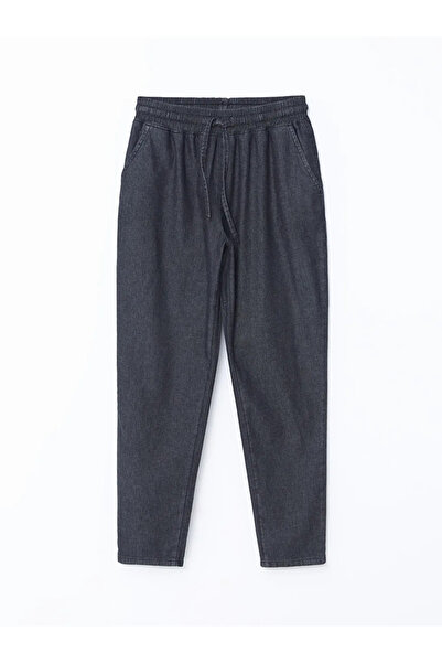 LC Waikiki LCW Grace Derin Koyu Yık. Beli Lastikli Carrot Fit Kadın Jean Pantolon