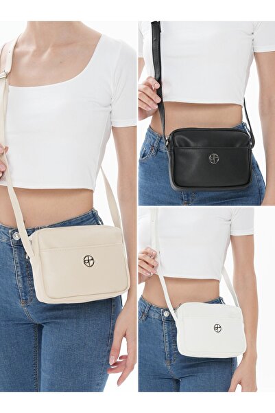 WITH-W Geantă mini crossbody din piele pentru femei - curea reglabilă, pachet...