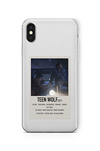 Space Star iPhone X ve Xs Uyumlu Teen Wolf Minimalist Poster Tasarım Baskılı ...