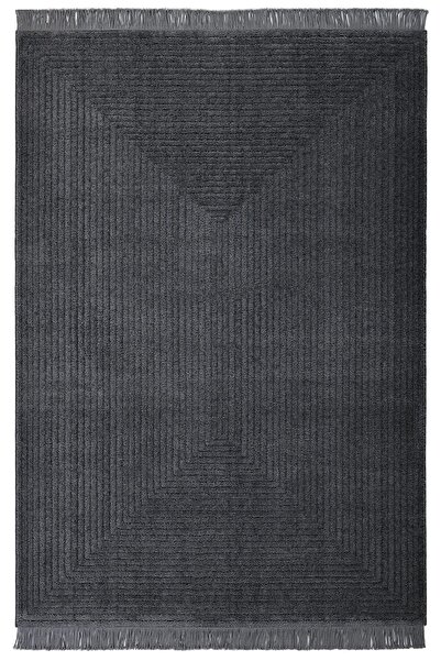 Giza Home Pandora Yumuşak Peluş Shaggy Gri Çocuk Odası Oturma Odası Salon Mutfak Halısı 1104A_RB11