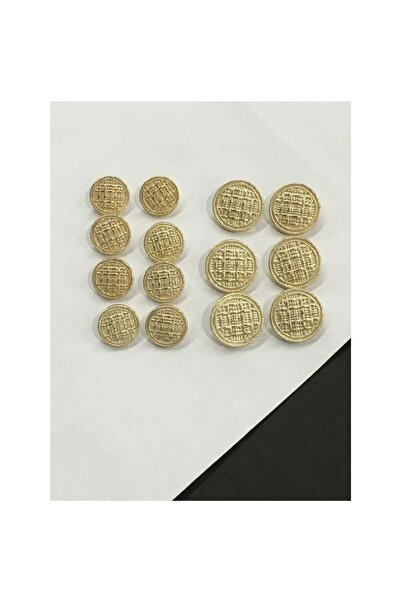 Zedhobi 14 Adet Karışık Boy Hasır Desenli Gold Renk Trençkot,Kaban Ve Blazer ...