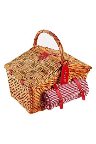 Picnicco 4 Kişilik Pötikare Desenli Piknik Sepeti (nz-30)