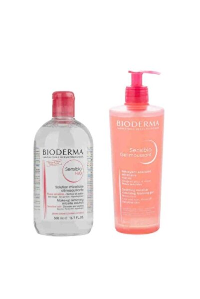 Bioderma Sensibio Foaming Jel 500 ml & Sensibio H2o 500 ml