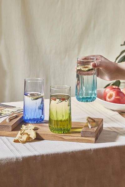 SELKA HOME طقم أكواب مشروبات غازية من روزي مكون من 6 قطع
