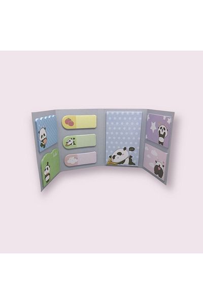 KRAF Panda Adhesive Note Paper Set 160 Sheets