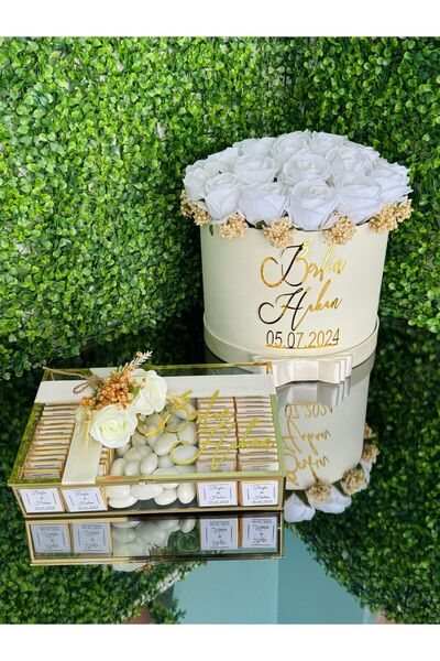 bt bera tasarım Kız İsteme Çiçeği Söz Çikolatası Nişan Kadife gül