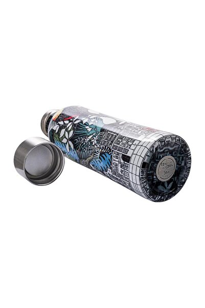 BUGATTI La Vılle Patterned Stainless Steel Thermos 500ml - Twin Bbt-lv500ıs