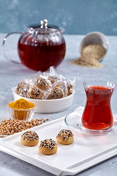 LOQO Karışık Susam & Çörekotu Kaplı Zerdeçal Ve Mahlepli Tuzlu Mini Kurabiye 1 Kg (TEK TEK PAKETLİ)