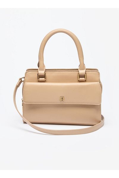 Flora Bella by Shoexpress Flora Bella Textured Tote Bag with Detachable Strap and Zip Closure
