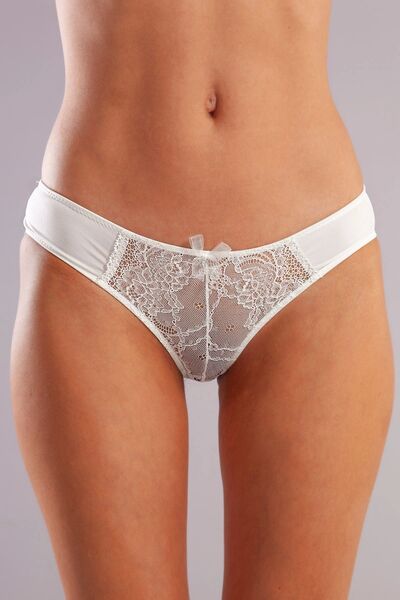Golshan Gala A Plus White Lace Mini Slip Panties