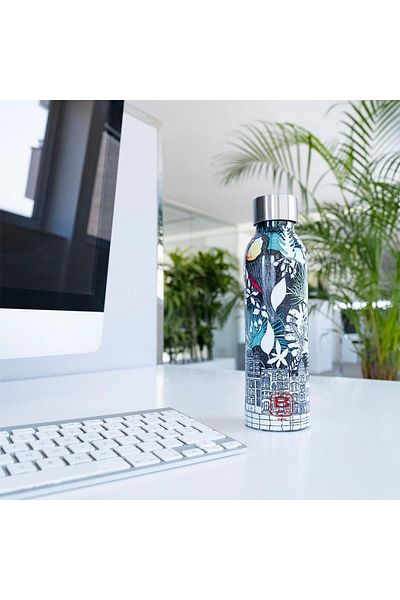 BUGATTI La Vılle Patterned Stainless Steel Thermos 500ml - Twin Bbt-lv500ıs