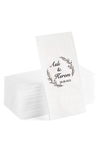 Matbaagraf Kişiye Özel Yazılı Sunum Servis Peçetesi Konuşan Kağıt Peçete