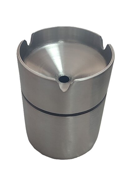 GRTES Paslanmaz Çelik Kokusuz Mini Küllük 9cm (Oto-Balkon-Bahçe) - Stainless ...