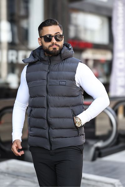 S&M CLOTHİNG ΝΕΑ ΣΕΖΟΝ ΑΝΔΡΙΚΟ ΑΦΑΙΡΟΥΜΕΝΟ ΦΟΥΣΚΩΤΟ ΓΙΛΕΚΟ