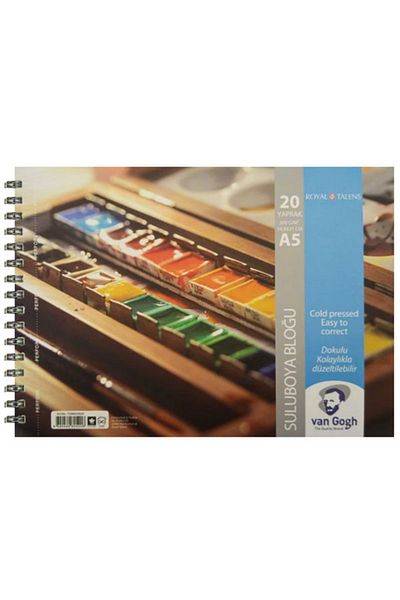 Van Gogh Hârtie pentru acuarelă A5 300 gr spirală - 20 Yp T300a54020