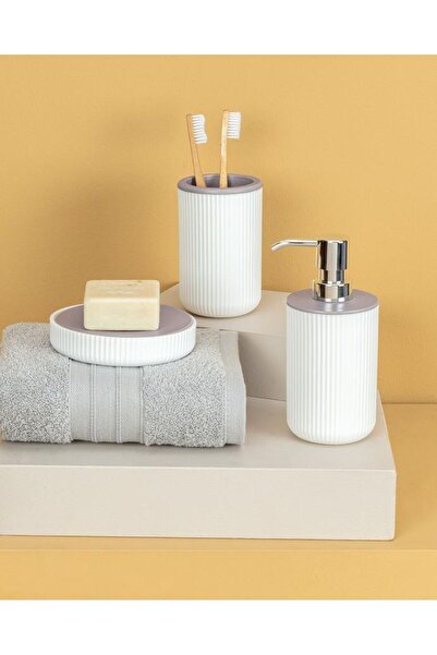 Madame Coco Martre 3-Lü Banyo Seti SOF EKRU