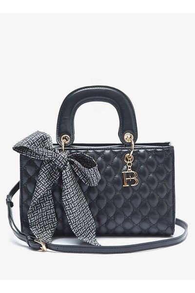 Flora Bella by Shoexpress Flora Bella Quilted Tote Bag with Zip Closure and Double Handle
