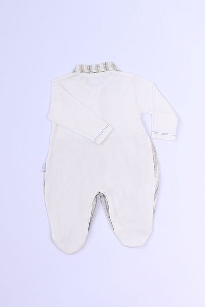 HÇM Jumpsuit with Fish Printed Collar for Baby Boy - B80