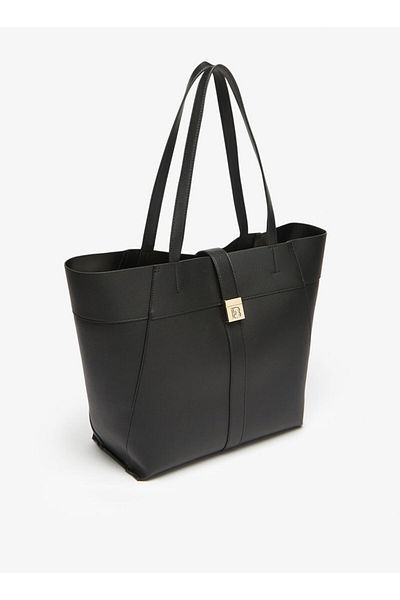Flora Bella by Shoexpress Flora Bella Solid Tote Bag with Handles and Zip Closure