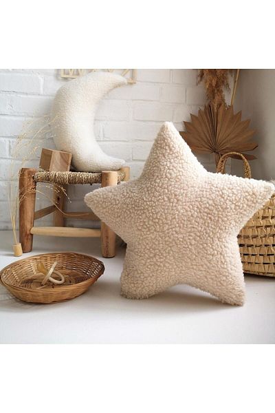EYPRICH Star Teddy Decorative Girdle Pillow