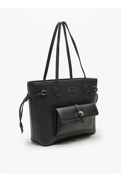 Celeste Textured Tote Bag with Zip Closure and Top Handle