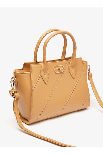 Flora Bella by Shoexpress Textured Tote Bag with Double Handles