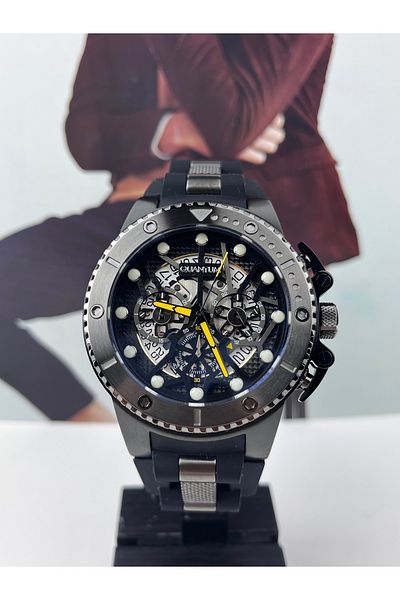 Quantum Men's Sports Wristwatch - Giant Case, 50mm, 100m Waterproof, 2 Years Warranty