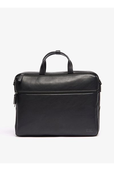 LBL by Shoexpress Solid Laptop Bag With Zip Closure and Detachable Strap