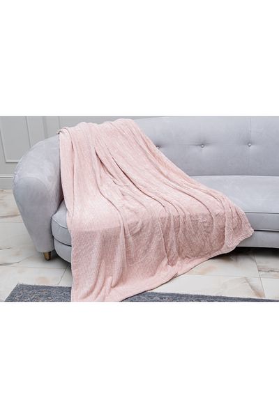MEYHOME Wellsoft 150X200 Pink Corded Tv Blanket - Sofa Shawl