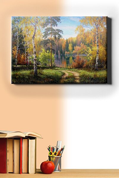 WebStyle Sayılarla Boyama Seti Kasnaklı Kayın Ormanı 40 X 50 Cm