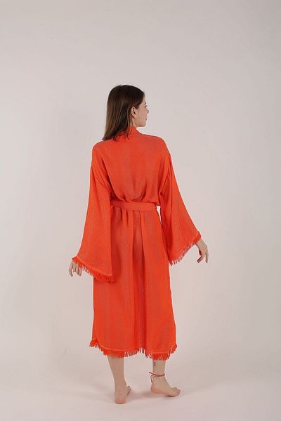HİLAL COLLECTİON Kimono din bambus din viscoză 1 bucată caftan cu curea din bumbac, unisex, pentru plajă sau pentru zi cu zi