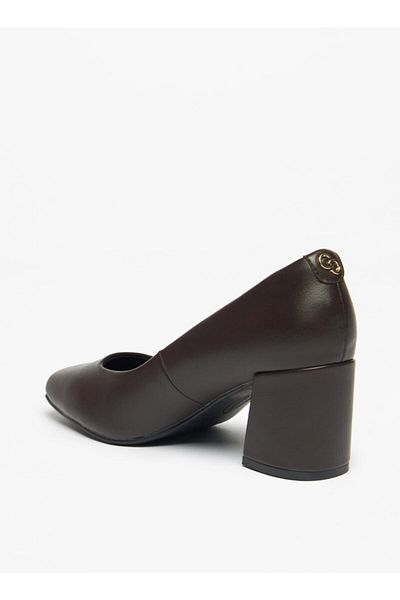 Celeste Women's Solid Slip-On Shoes with Block Heels