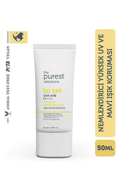 The Purest Solutions 50 ml Cream Sunscreen - High Protection and Moisturizing Effect, SPF 50