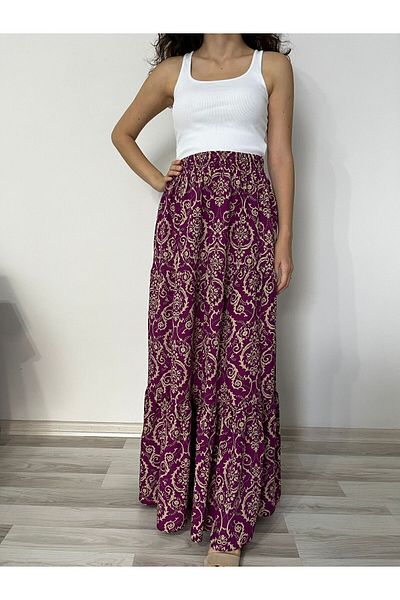 520CK Viscose Women's Skirt - Frilly Long Hijab Design