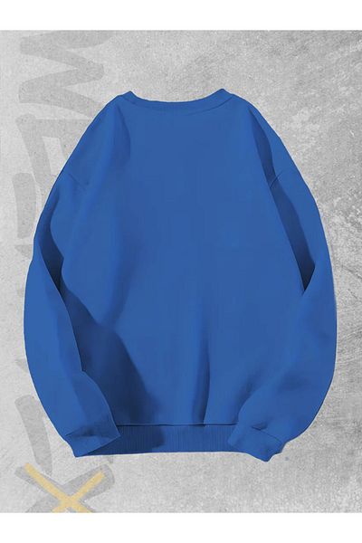 WEARTEX Unisex Stay Calm Printed Oversize Sweatshirt - Crew Neck Hoodie